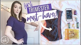 FIRST TRIMESTER MUSTHAVES  ESSENTIALS  Pregnancy Favorites Series  Natalie Bennett [upl. by Ennylcaj452]