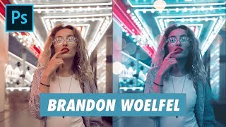 1 Retouche photo à la manière de BRANDON WOELFEL [upl. by Tram]