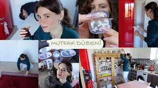 MUTFAK DÜZENİ 🍋 TEMİZLİĞİ 🧽 İKEA DOLABI KURALIM 🛠️ KARGOLARIMI AÇALIM 📦 [upl. by Nnayecats]