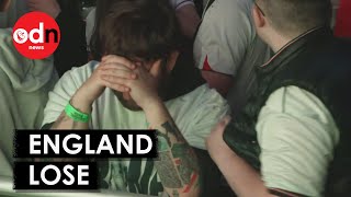 Devastated England Fans React to Losing Against Spain in Euros Final [upl. by Low]