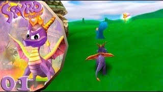 ARTESANOS  Persecución en COLINA DE PIEDRA 01  Guía de Spyro the Dragon en Español PS1 [upl. by Manon]