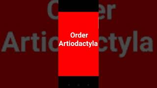 Order Artiodactyla [upl. by Koralle]