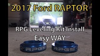 2017 Ford F150 Raptor RPG Coil Spring Perch Collar Leveling Kit Install THE EASY and FAST WAY [upl. by Hesketh412]