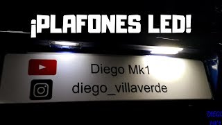 CĂ“MO INSTALAR PLAFONES LED EN LA MATRICULA DEL COCHE  Diego Mk1 [upl. by Wolsky]