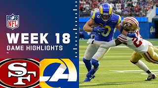 49ers vs Rams Week 18 Highlights  NFL 2021 [upl. by Rehotsirhc]