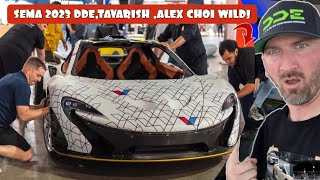 SEMA TAVARISH REVEALS MCLAREN P1😮CRAZY FOOTAGEDDE ALEX CHOI HOONIGAN BURNYARD TJ HUNT WTF [upl. by Balliett414]