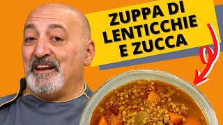 Zuppa di lenticchie e zucca  sapore rustico e tanto semplice da fare [upl. by Warrick894]