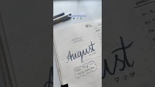 August habit tracker habittracker journaling [upl. by Ursulina222]