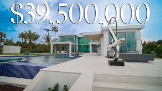 Inside a 39500000 MEGA MANSION in West Palm Beach FLORIDA [upl. by Bedad797]