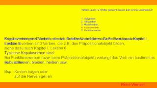 DfM 213 Verb II Deutsch Wortarten [upl. by Caldwell401]