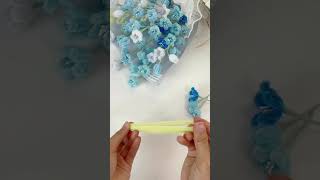 DIY lily of the valley flower bouquet in chenille stem [upl. by Eenolem]