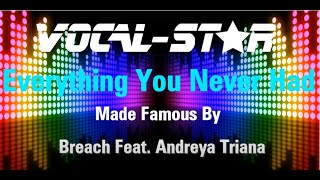 Breach Feat Andreya Triana  Everything You Never Had Karaoke Version with Lyrics Karaoke [upl. by Schurman]