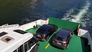 Geiranger to Hellesylt ferry with a motorhome [upl. by Ayardna]