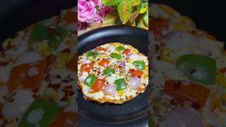 Double layer roti pizza😋  leftover roti pizza shorts ytshorts youtubeshorts [upl. by Erbas374]