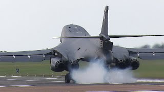 Rockwell B1 Lancer returning from Ample Strike mission [upl. by Ratcliff]