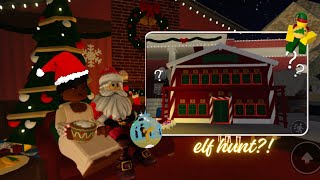 VLOGMAS DAY 3  Bloxburg Christmas update elf hunt theory [upl. by Lisle]