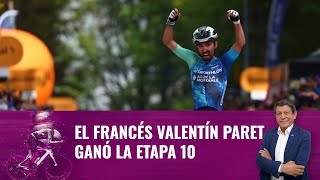 El francés Valentín Paret ganó la etapa 10 del Giro de Italia [upl. by Bendick295]