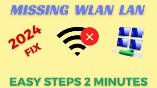 Fix Wifi Not Showing in Windows 10  How to Fix Missing WiFi Adaptor in Windows 10 2024 [upl. by Elison]