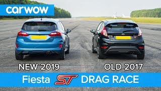 New Ford Fiesta ST 15 vs old 16 ST DRAG RACE amp ROLLING RACE  carwow [upl. by Beulah]