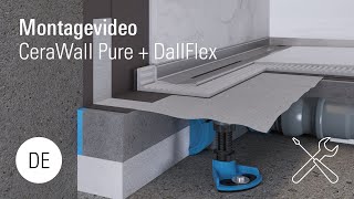 Montage Duschrinne CeraWallPure  DallFlex [upl. by Aisa]