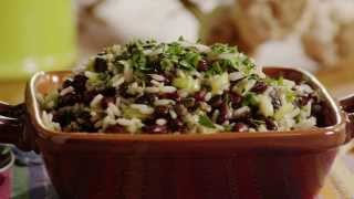 Spicy Black Bean and Rice Salad  Vegetarian Recipes  Allrecipescom [upl. by Htidra]