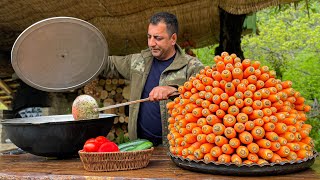 The Recipe for A Very Tasty Uzbek Pilaf made from Homemade Foodstuff [upl. by Salocin]