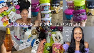 TUOR POR TODOS MEUS PRODUTOS DE CABELO ALISADO [upl. by Ailecra]