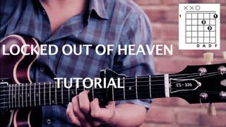 Como tocar quotLocked out of Heavenquot de Bruno Mars  Tutorial Guitarra HD [upl. by Kelby]