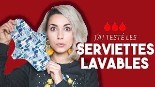 JAI TESTÉ LES SERVIETTES HYGIÉNIQUES LAVABLES  Coline [upl. by Eizzil]