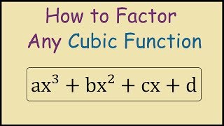 How to factor a cubic function [upl. by Stig]