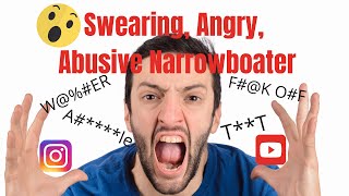 E41Abusive Verbal Attack on Narrowboat owner by Another Boater on the canal at a canal lock [upl. by Armbruster]