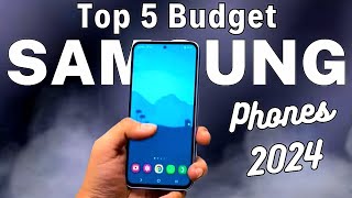 Top 5  Best Samsung Budget Phones 2024 [upl. by Streetman]