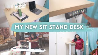 Sit Stand Desk India  Sit Stand Desk Review  Height Adjustable Table [upl. by Renell]