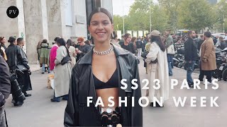 Paris Fashion Week SpringSummer 2023 The Best of Street Style  Parisian Vibe [upl. by Eibrab]