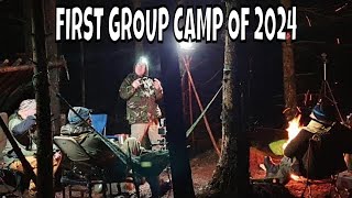 Uk Winter Hammock Camp With Youtubers In Northumberland Forest [upl. by Sirovaj589]