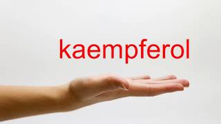 How to Pronounce kaempferol  American English [upl. by Etnovad456]