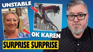 A REAL CRUISE KAREN Fire Cancels Carnival Cruises Panama Canal Cruises In Trouble [upl. by Danita117]