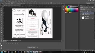 how to make a brochure zfold PHOTOSHOP VER [upl. by Ainolopa35]