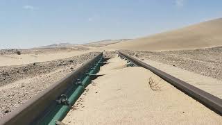 Dune blocking Luderitz railway [upl. by Peskoff]