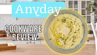 Anyday Cookware Review  MICROWAVE Mashed Potatoes with NO BOILING [upl. by Onirefes]