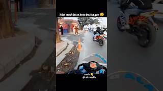 KTM rc almost crash 😲 bach gaya police reaction 😅 motovlog ytshorts shorts viral [upl. by Miche]