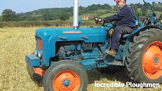 1961 Fordson Dexta 24 Litre 3Cyl Diesel Tractor 32 HP with Plough [upl. by Kenwood981]