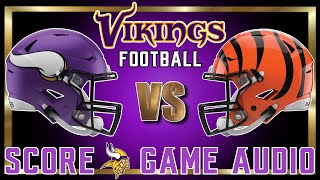 Minnesota Vikings vs Cincinnati Bengals Week 15 Watch Party  Game Audio [upl. by Ylrebme]