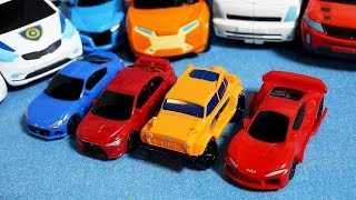 초속변형 자이로제타 미니 4종류와 또봇 장난감 GyroZetter mini car toys [upl. by Colb]