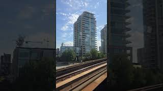 Sky training from Burrard to Surrey skylineofvancouverviewsfrom skytrain [upl. by Ahsenyl]