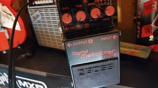 Metal to the Pedal Boss MZ2 Digital Metalizer Effects Pedal 80s hair metal in a box [upl. by Adnaw506]