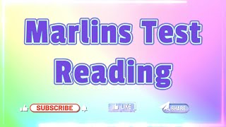 Marlins Test For Seafarer  Reading [upl. by Heddy]