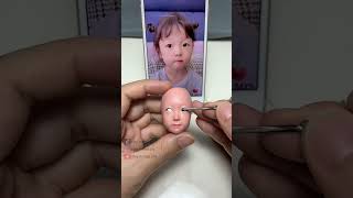 Clay Artisan JAY ：Creating a Sweet Baby Girls Portrait in Clay [upl. by Nnawtna]