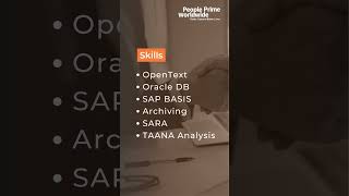 SAP Jobs SAP Basis with Archiving Consultant Needed  People Prime SAP Jobs [upl. by Nord]