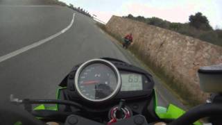 Metzeler Roadtec Z8 Interact test  onboard Z750R [upl. by Aicel]